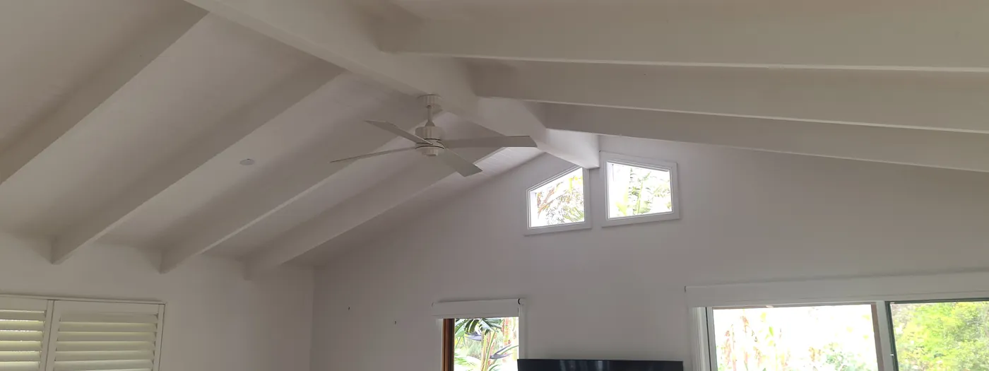 Finished house painting work across an Illawarra property