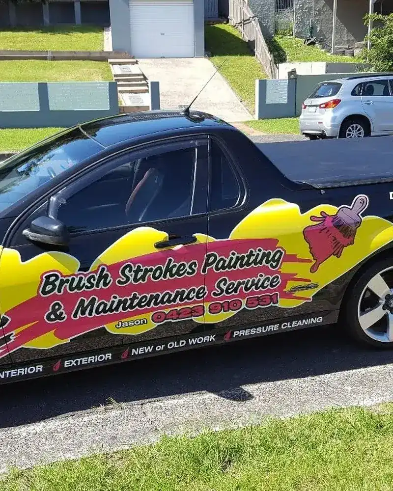 Brush Strokes Painting & Maintenance Service branded vehicle in Berkeley NSW